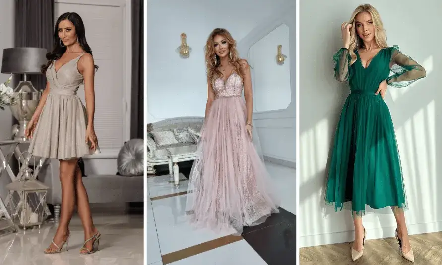 Zdjęcie Brokatowa sukienka na wesele czy wypada – uniknij modowych faux pas