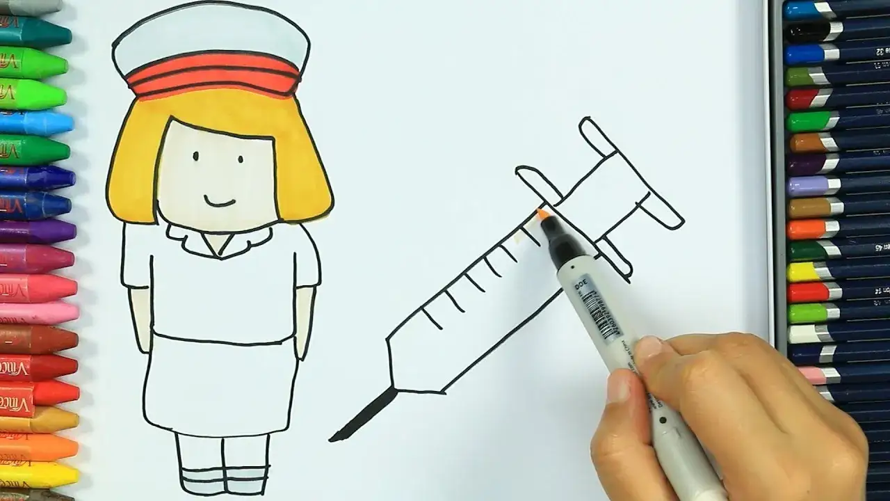 Zdjęcie Jak narysować znak gabinet pielęgniarki szkolnej krok po kroku