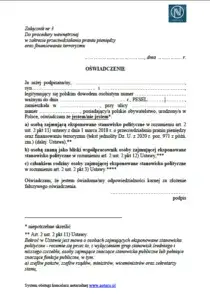 Zdjęcie Oświadczenie PEP: co to jest i dlaczego jest wymagane?