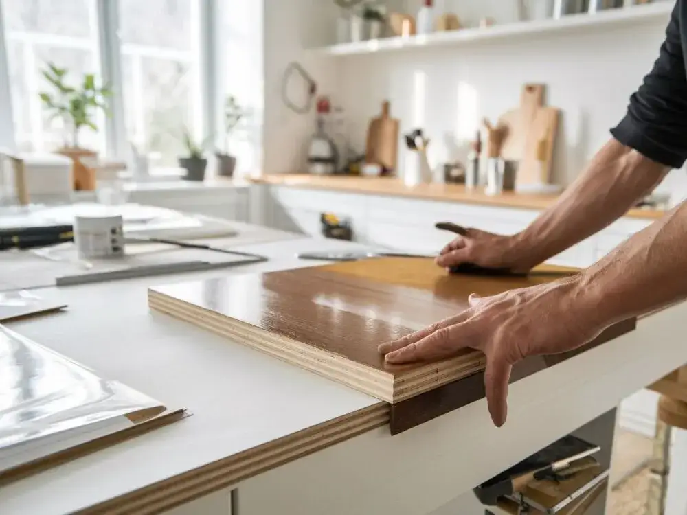 Zdjęcie Jak okleić blat kuchenny - proste kroki, by uniknąć błędów