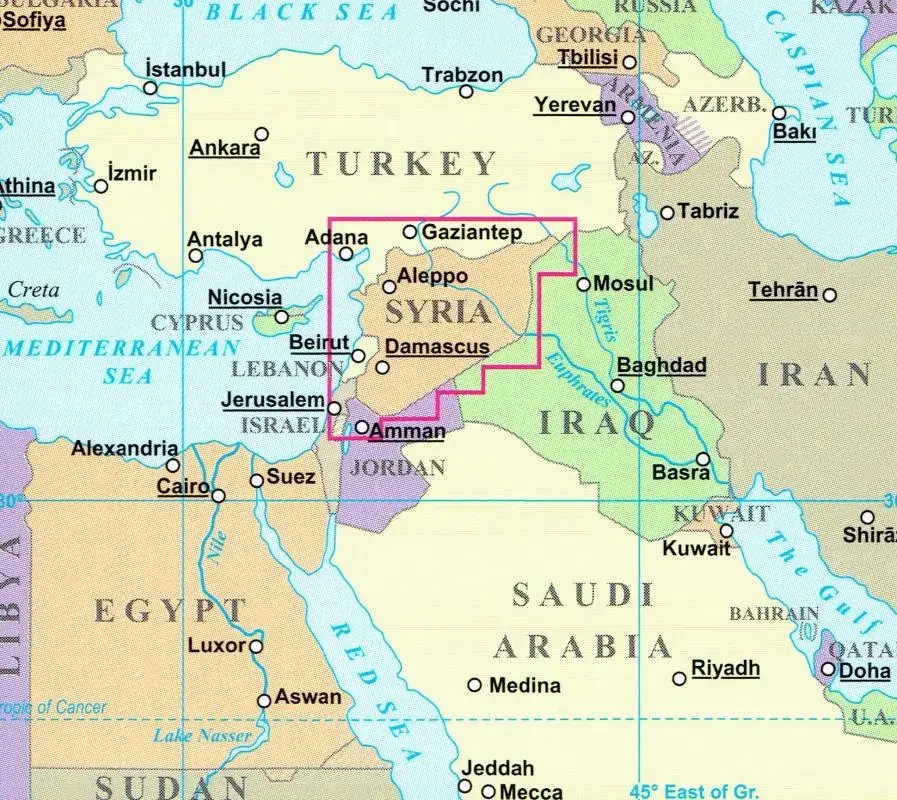 Zdjęcie Gdzie leży Syria? Mapa, sąsiedzi, geopolityka i bezpieczeństwo