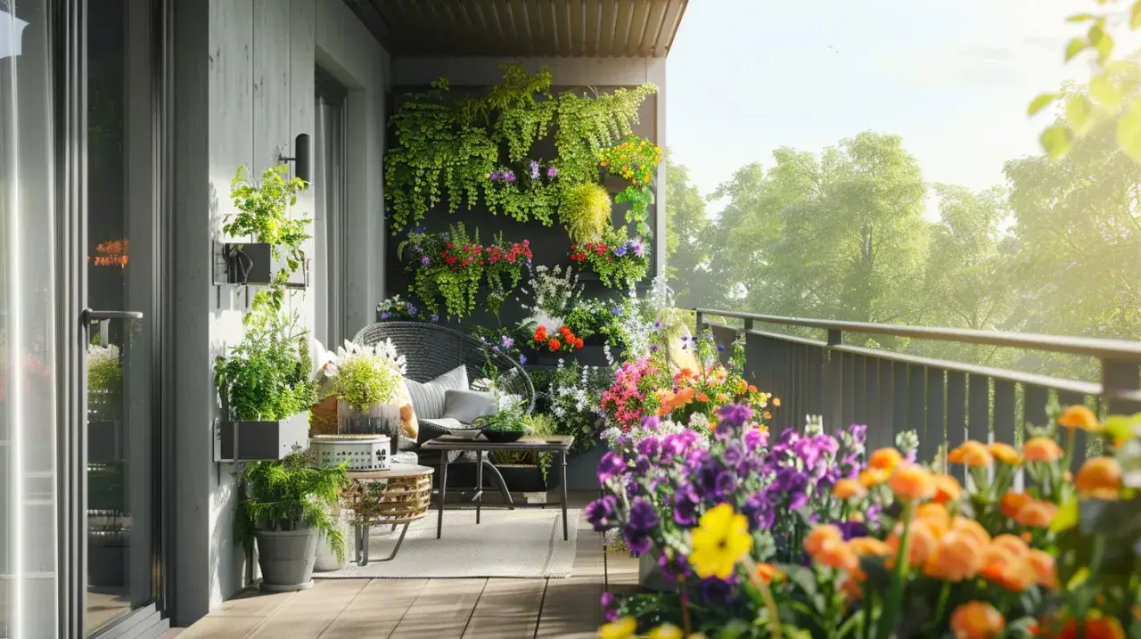 Zdjęcie Ogródek w bloku - Jak urządzić ogródek na balkonie w bloku mieszkalnym?