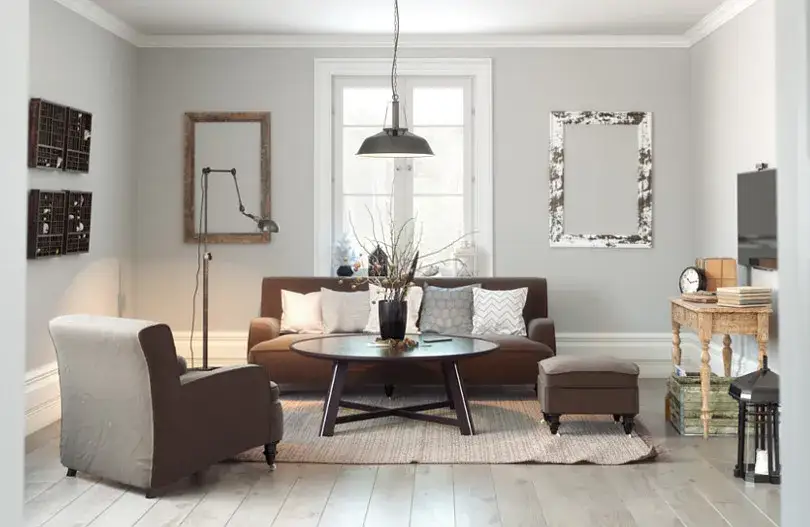 Zdjęcie Salon z wenge: Jak dobrać kolor ścian? Inspiracje i porady