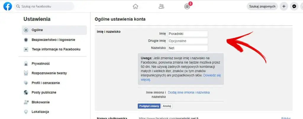 Zdjęcie Jak łatwo zmienić nazwę użytkownika na Facebooku – krok po kroku bez problemów