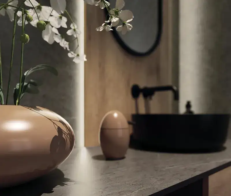 Zdjęcie Wytrawny szary kamień: elegancki design dla nowoczesnych wnętrz