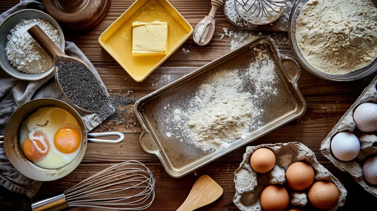 Zdjęcie Szybkie ciasto z kremem z 2 jajek lub maku - proste wypieki