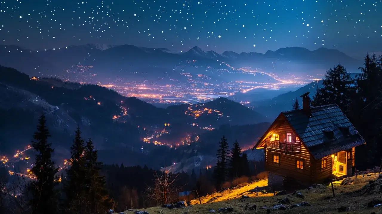 Zdjęcie Gubałówka nocą: Gdzie znaleźć tanie noclegi z pięknym widokiem?