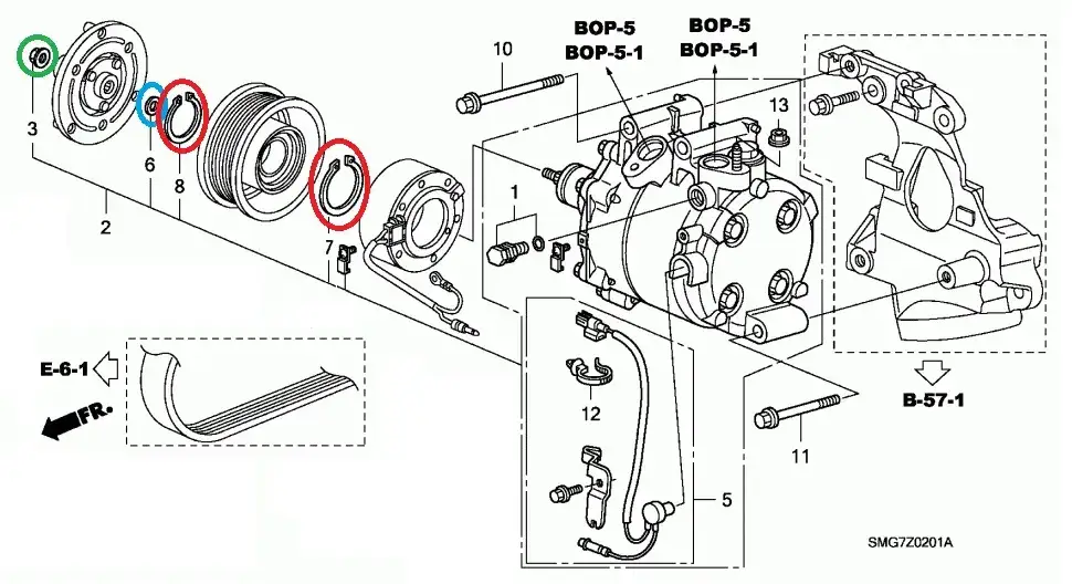Zdjęcie Jak zdjąć sprzęgło sprężarki klimatyzacji Denso: 7 kroków