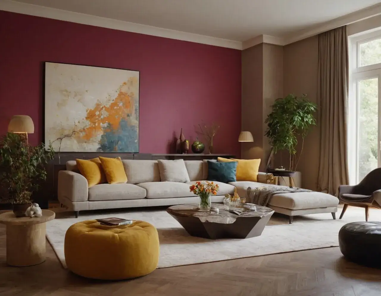 Zdjęcie Jak pomalować duży salon: 7 praktycznych wskazówek i porad