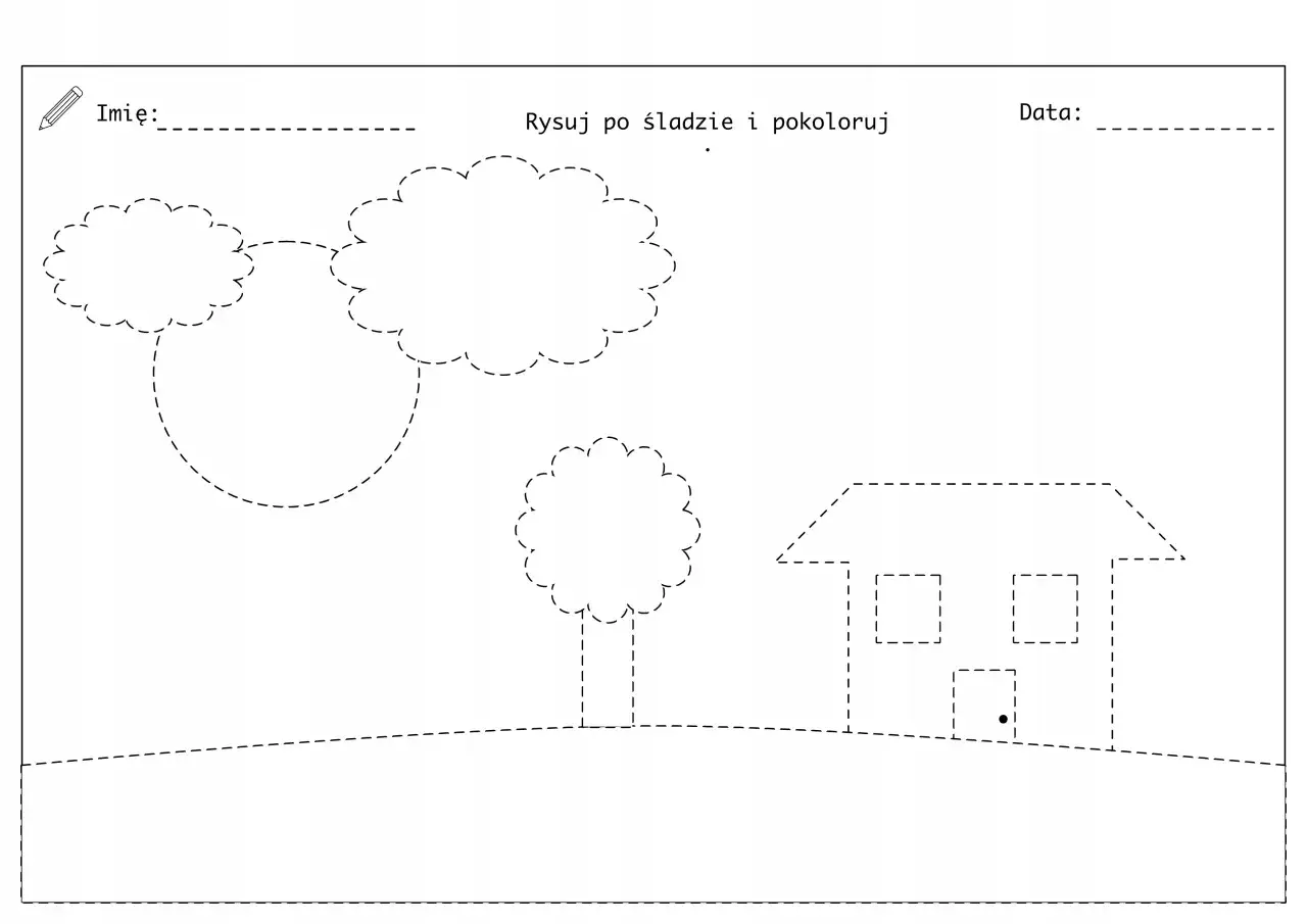 Karty pracy ze szlaczkami dla dzieci do pobrania i ćwiczenia motoryki