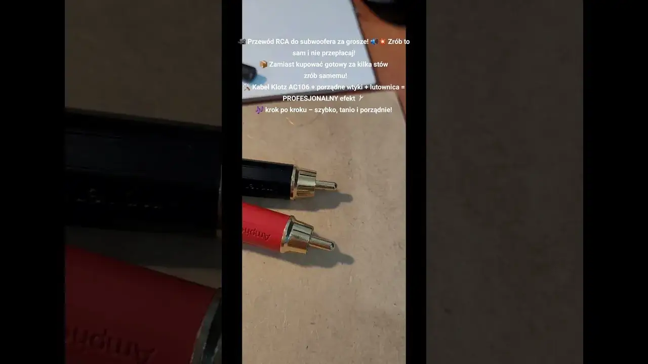 Jak zrobić kabel RCA - krok po kroku, uniknij najczęstszych błędów