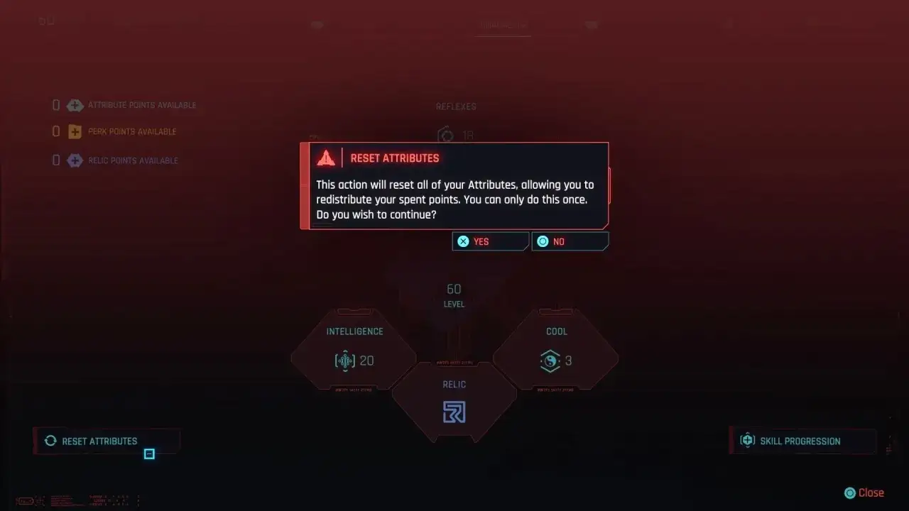 Cyberpunk 2077: Reset atrybutów 2.0 Jedna szansa, jak ją wykorzystać?