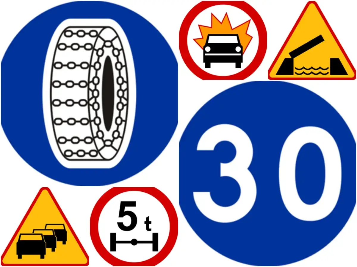 Znaki drogowe z opisem do druku - Czy znasz wszystkie?