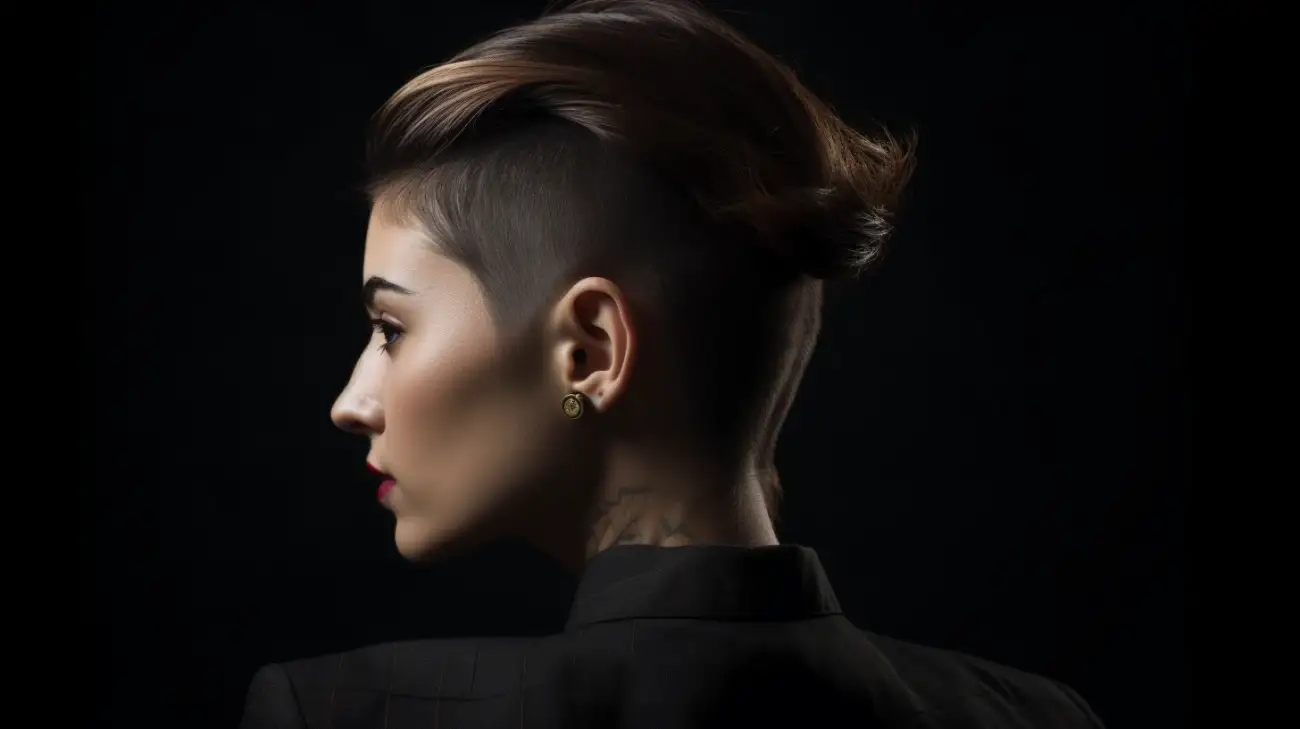 Jak nosić fryzurę z krótkimi bokami i długimi włosami u góry?