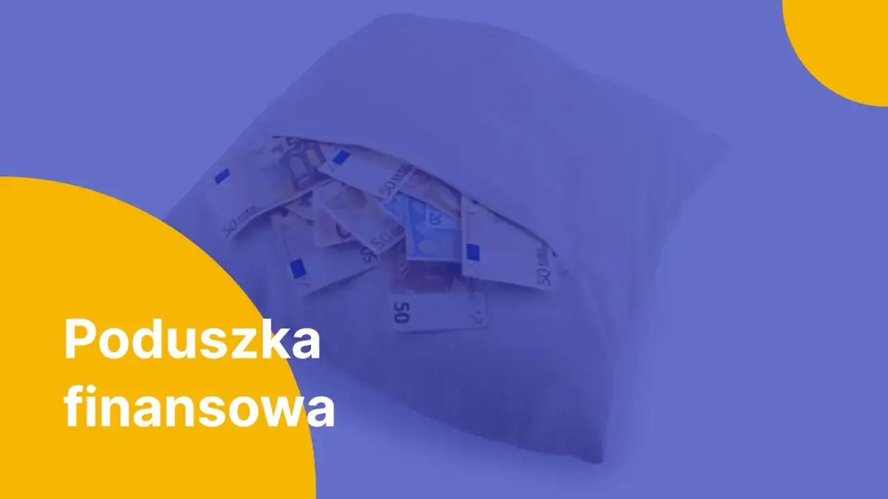 Miękka poduszka wypełniona banknotami euro symbolizuje poduszkę finansową, dającą poczucie bezpieczeństwa.