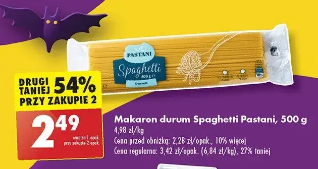 Makaron spaghetti pastani - odkryj wartości odżywcze i ceny w sklepach