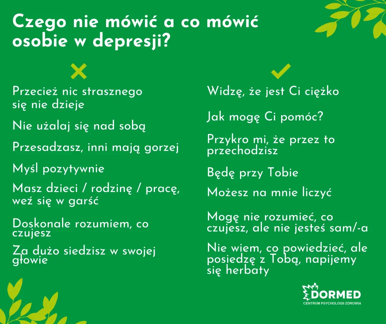 Jak pomóc w depresji? Mów tak, by wspierać, nie ranić