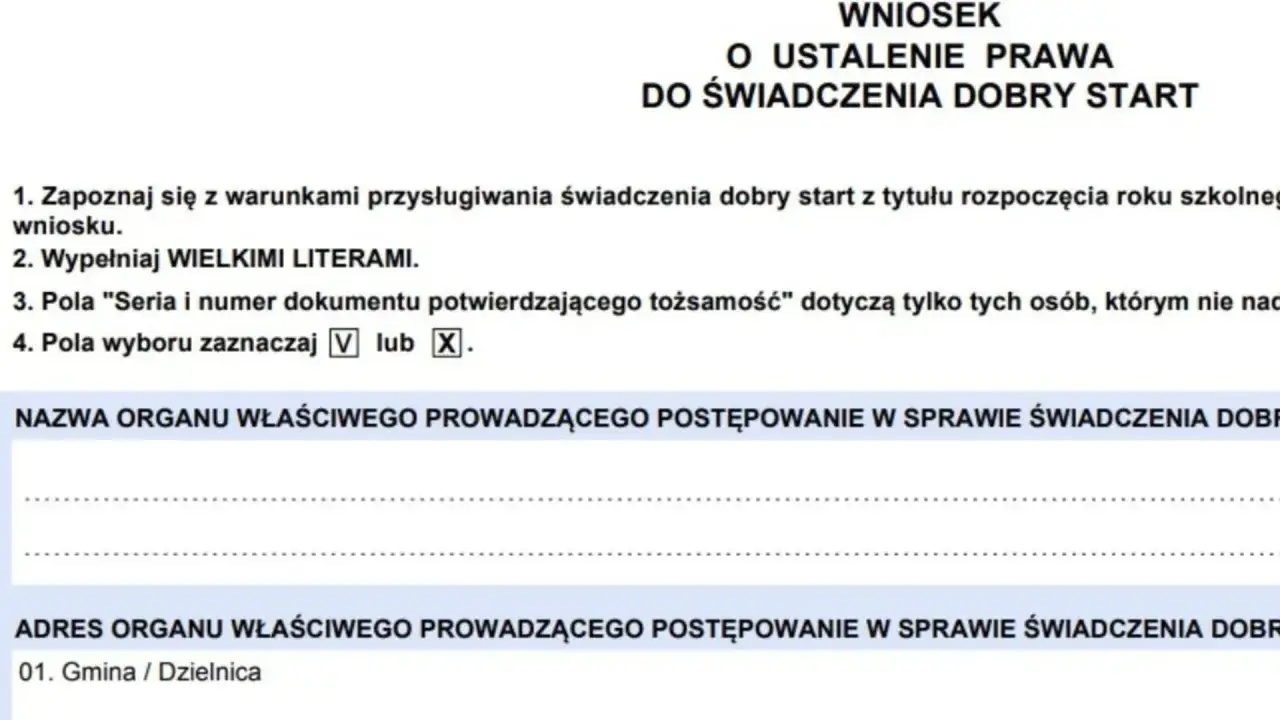 Wniosek dobry start jakie dokumenty dołączyć, aby uniknąć problemów
