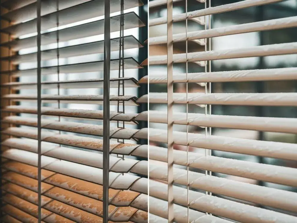 Jak skutecznie usunąć pleśń z rolet dzień noc bez wymiany materiału