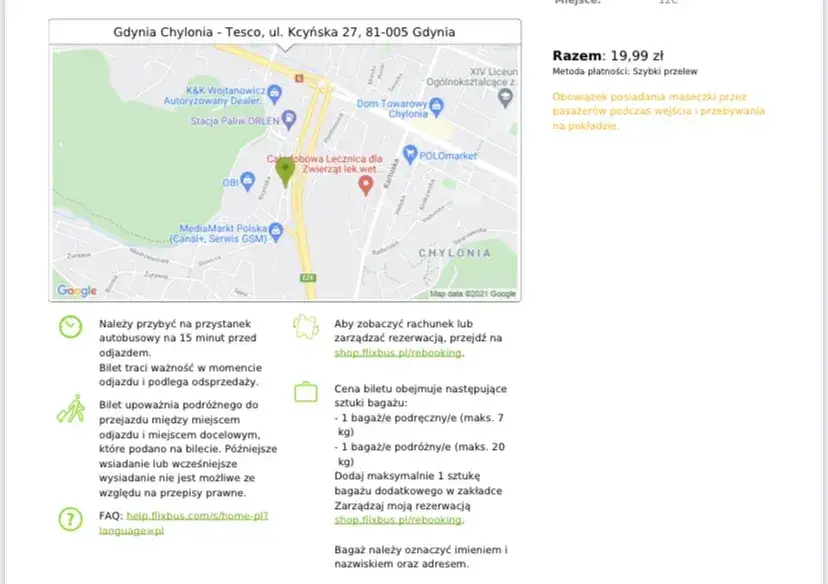 Flixbus Gdynia: Skąd odjeżdża? Dokładny adres i wskazówki