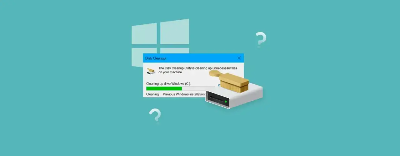 Narzędzie Oczyszczanie dysku Windows 11 usuwa niepotrzebne pliki, zwalniając miejsce na dysku C:.