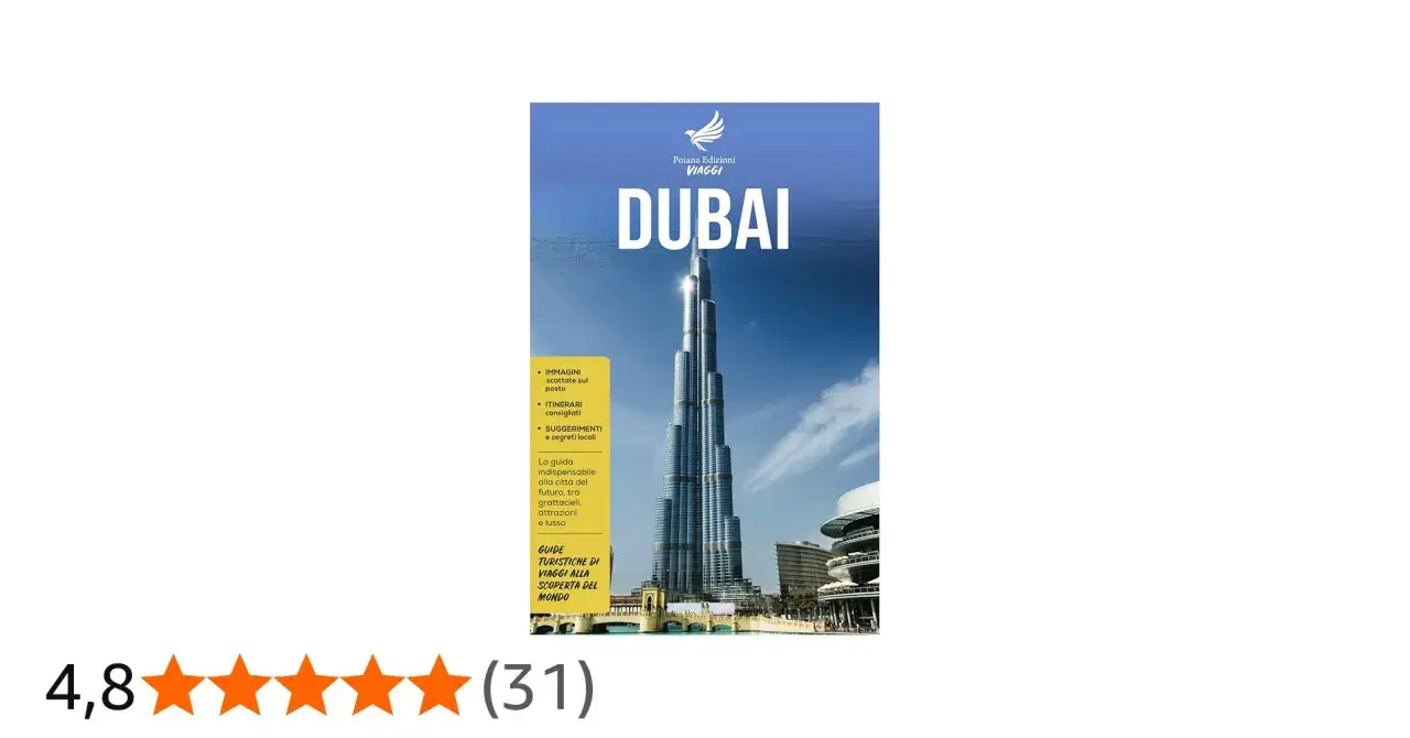 Cover of a Dubai travel guide featuring the Burj Khalifa skyscraper against a blue sky.