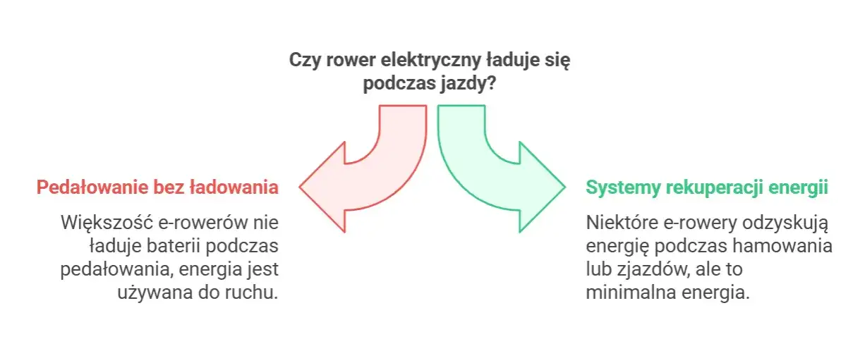 Czy rower elektryczny ładuje się podczas jazdy? Fakty i mity