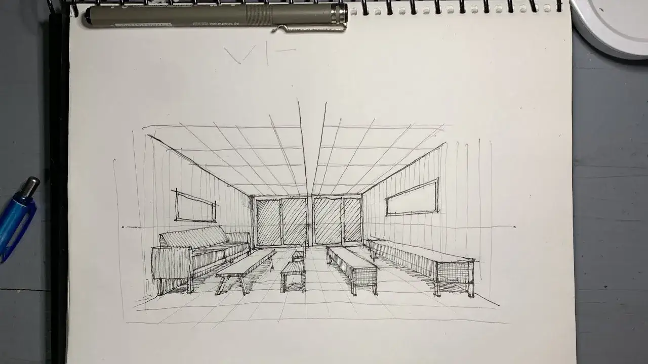 Dibuja tu sótano soñado: ¡3D fácil con perspectiva de un punto!