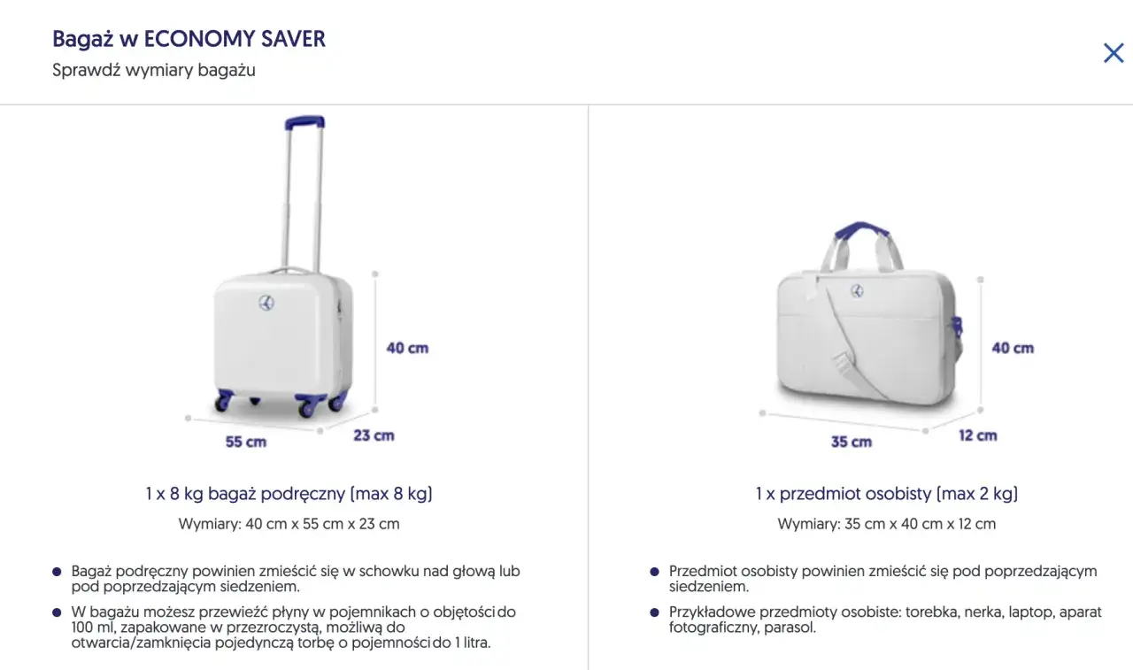 Bagaż podręczny: ile kg i wymiary? Uniknij opłat na lotnisku!