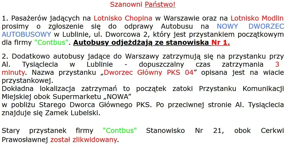 Contbus Warszawa-Lublin: Rozkład, ceny, bilety Wszystko, co musisz wiedzieć