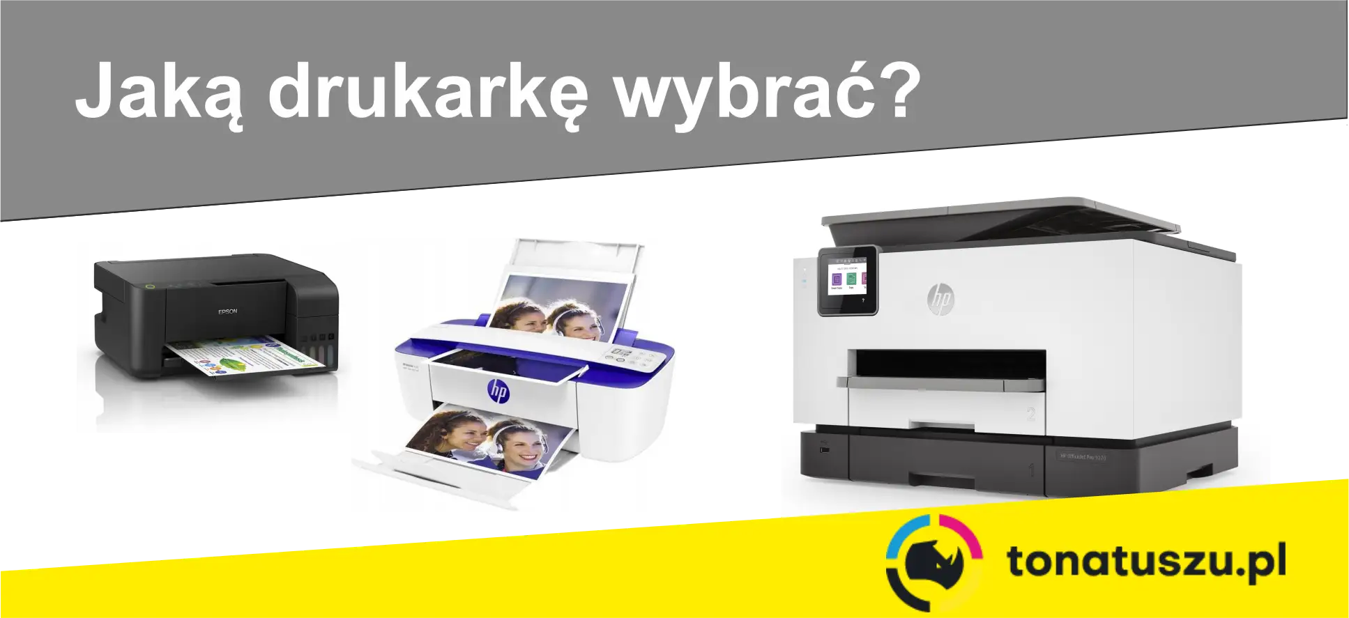 Porównanie drukarki laserowej i atramentowej. Którą wybrać? Zobacz trzy modele: Epson, HP.