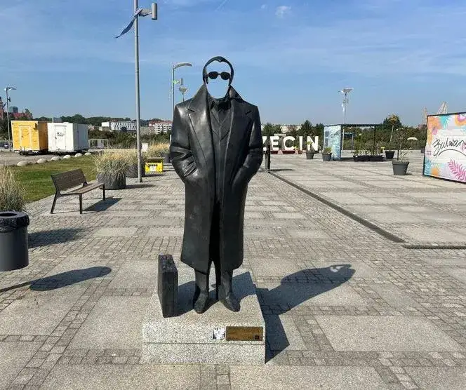 Jarzyna ze Szczecina - pomnik upamiętniający niezwykłego aktora