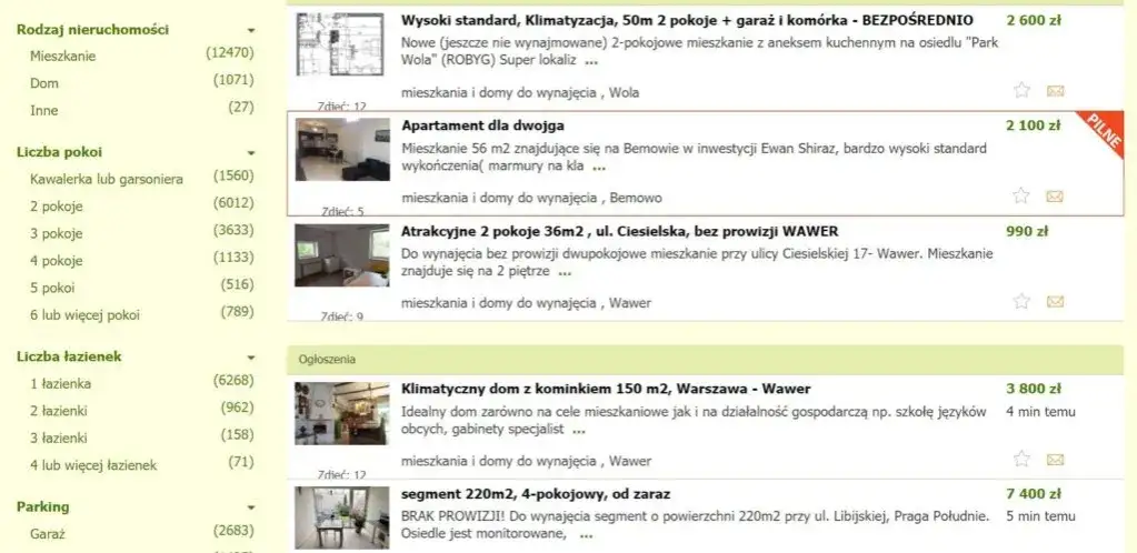 Gdzie zamieścić darmowe ogłoszenie o wynajmie mieszkania skutecznie?