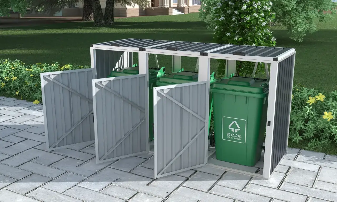 Ogród bez śmieci? Ukryj kosze: DIY, gotowe osłony, prawo