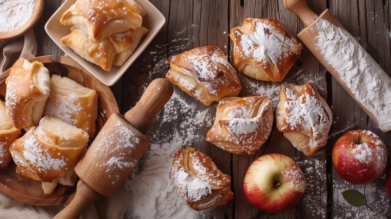 Przepis na wyrafinowane całuski z jabłkami - krok po kroku