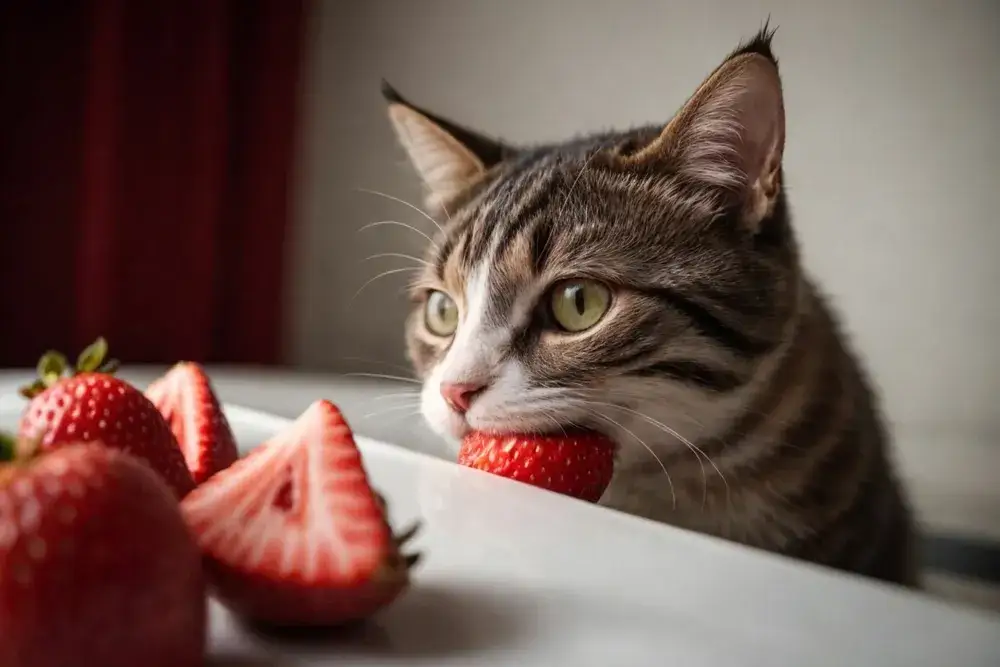 Czy koty mogą jeść truskawki? Bezpieczne owoce dla Twojego kota