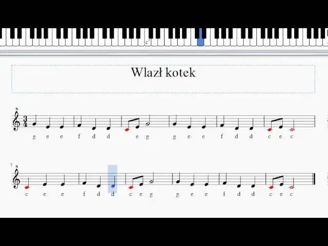 Jak zagrać na pianinie Wlazł kotek – proste nuty i wskazówki dla początkujących