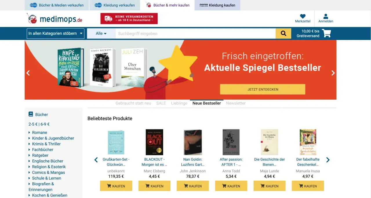 Medimops gebrauchte Bücher kaufen: Sparen & Nachhaltigkeit | Dein Guide