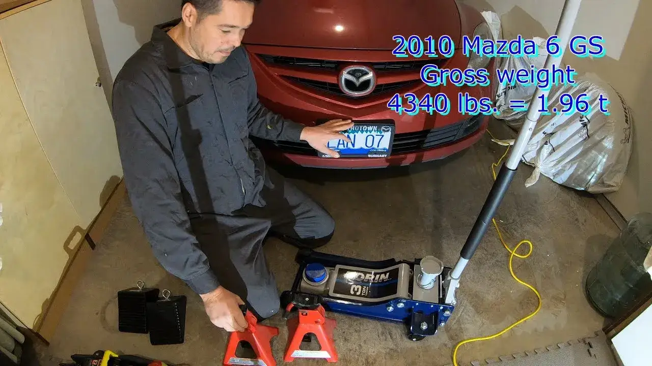 Gdzie podłożyć lewarek w mazda 6, aby uniknąć niebezpieczeństwa?