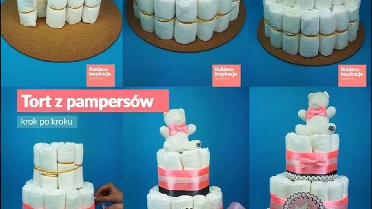 Jak zrobić tort z pieluch - proste kroki na wyjątkowy prezent dla rodziców