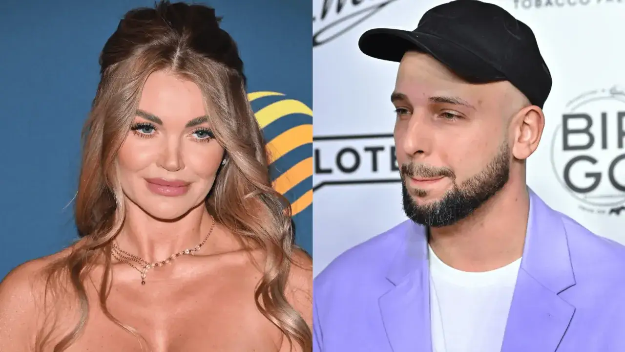 Miłosz Kłeczek z żoną i dziećmi na premierze.