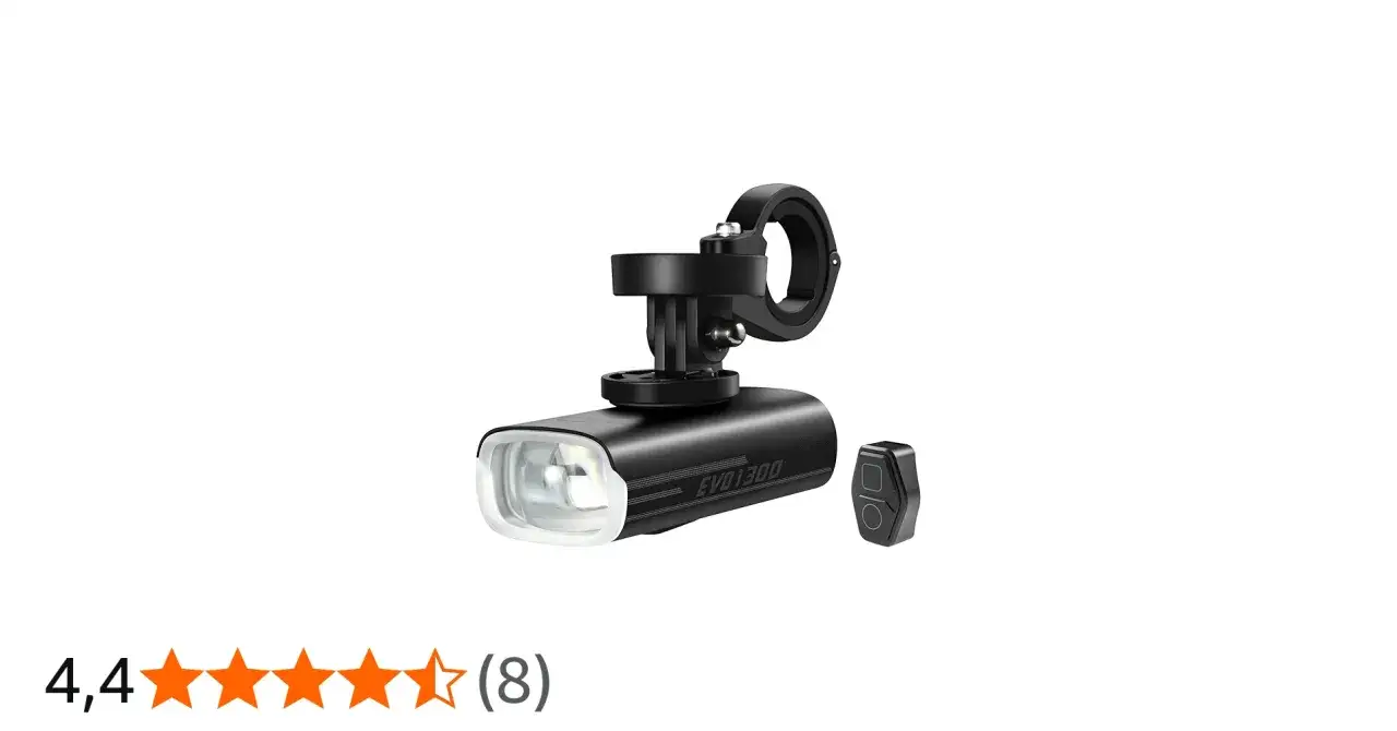 Mocna lampka rowerowa Magicshine EVO 1300 z pilotem, gotowa na nocne wyprawy.