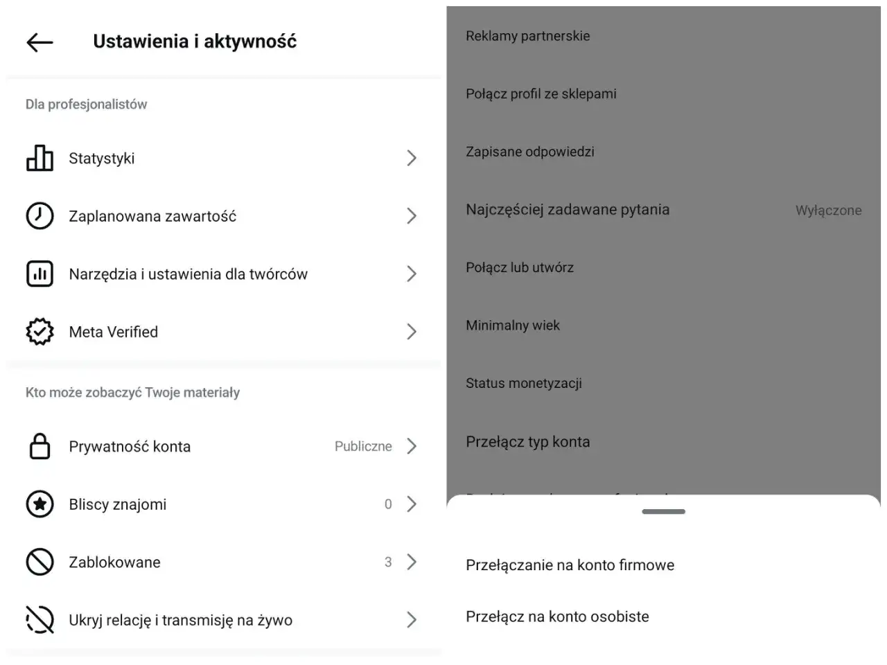 Jak przełączyć się na konto osobiste Instagram i uniknąć utraty danych