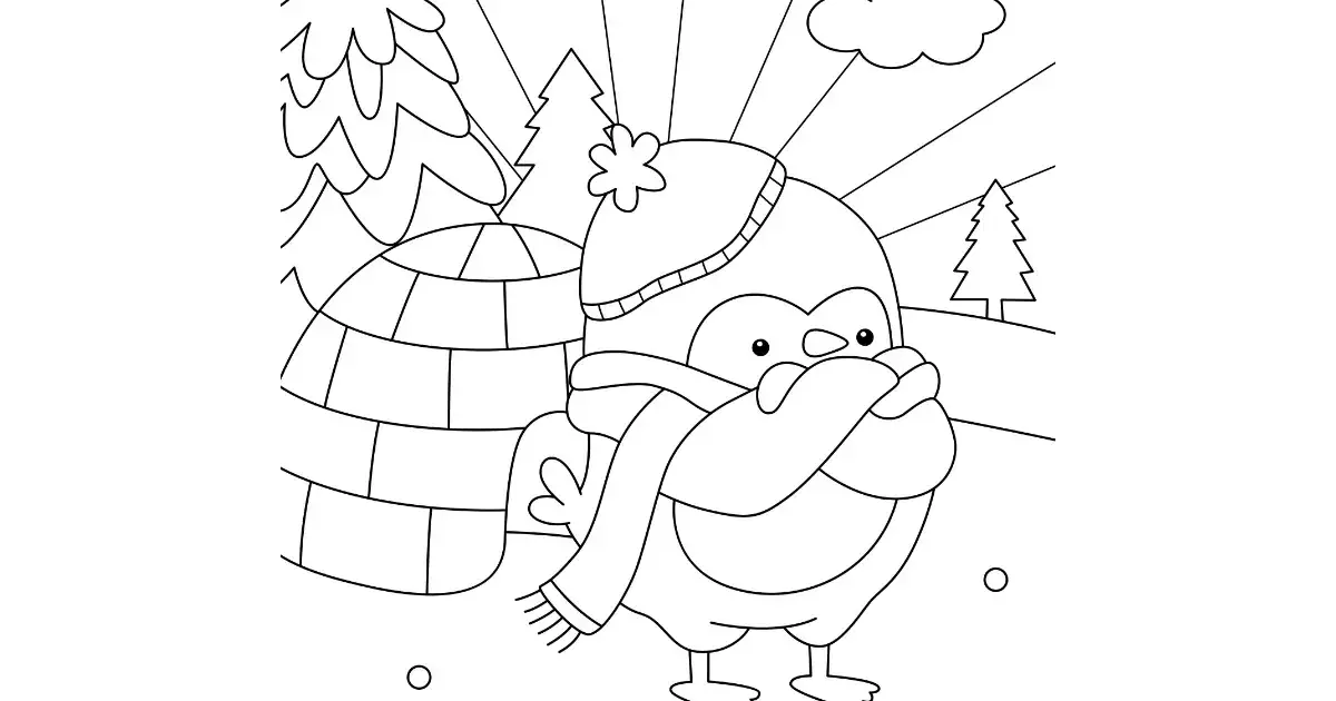Kolorowanka pingwin – darmowe szablony do zabawy dla dzieci