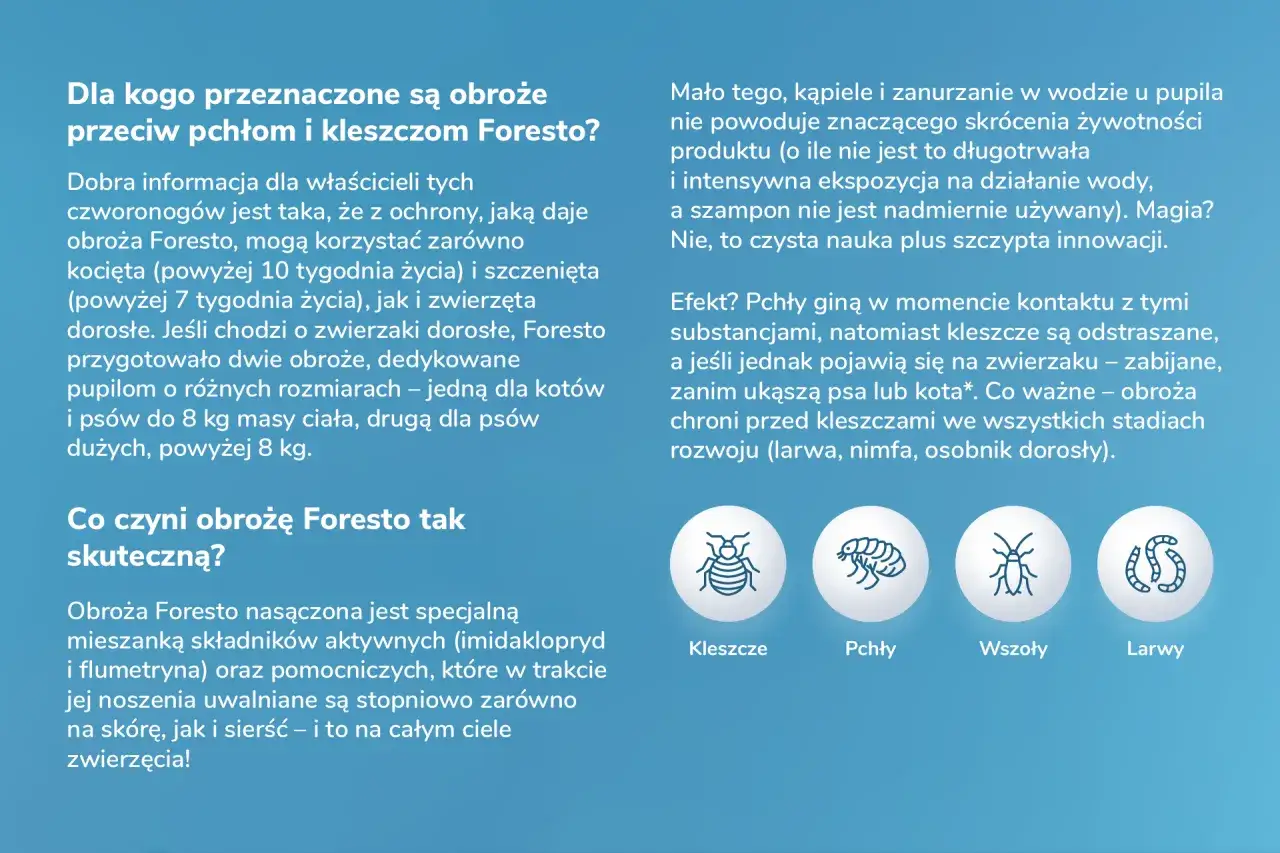 Obroża na kleszcze: Foresto, Kiltix, Sabunol którą wybrać?