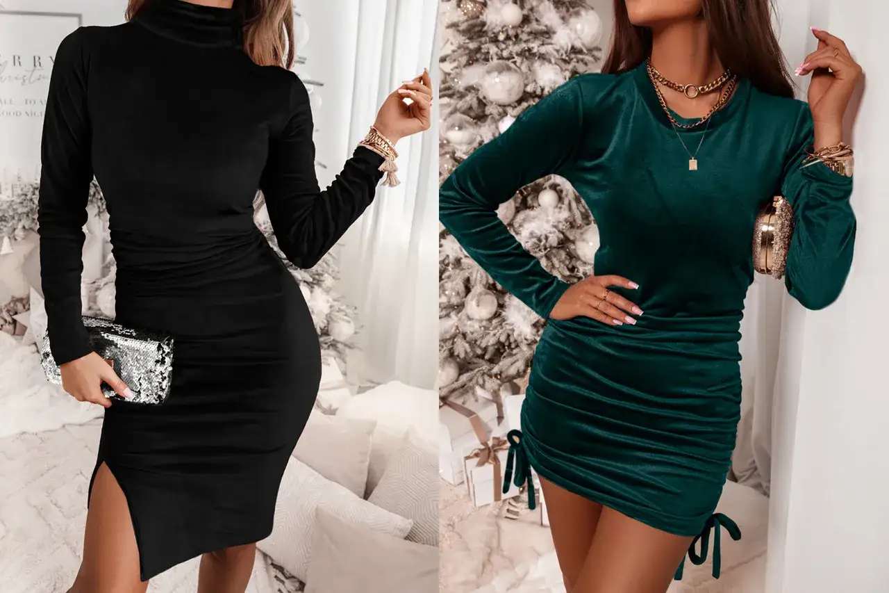 Sukienki Welurowe Damskie - Eleganckie Suknie z Aksamitu i Weluru dla Każdej Kobiety