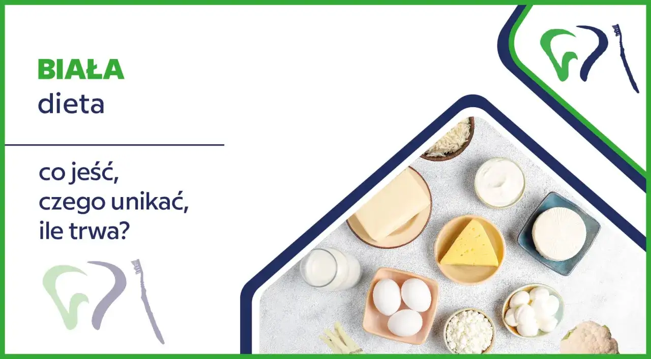 Biała dieta po piaskowaniu zębów: co jeść? Na zdjęciu produkty mleczne, jajka, ryż i masło.