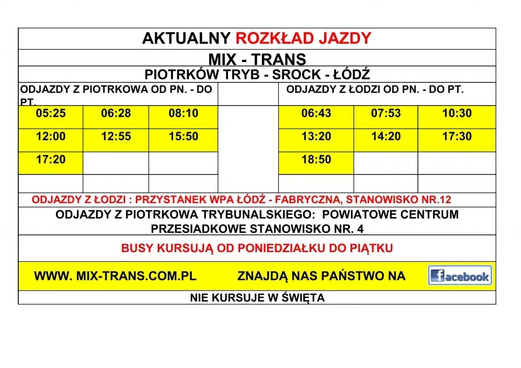 MZK Piotrków Trybunalski: Rozkład jazdy i bilety jak jeździć sprawnie?