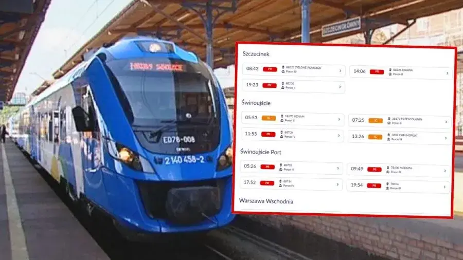 Rozkład jazdy Szczecin Stargard - Sprawdź godziny odjazdów i połączenia