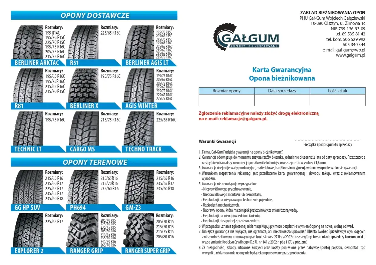 Gwarancja na opony: Jak nie stracić i co Ci się należy?